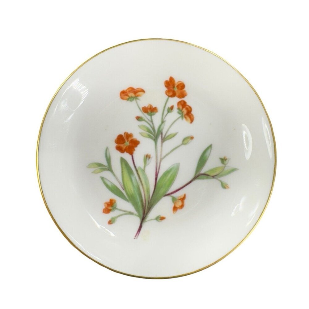 Minton Fine Bone China England Meadow Round Dish‎ Plate Porcelain Flowers